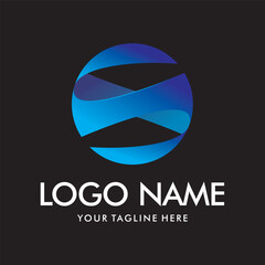 Modern vector logo of the letter S