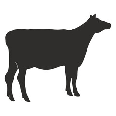 Animal cow silhouette