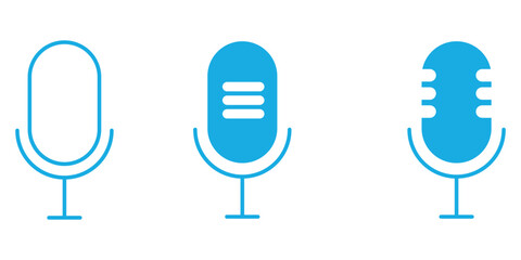 microphone mic icon, voice icon symbol buttons