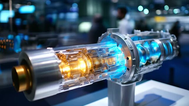 Modern engine cutaway, internal combustion reveal, cross-section detail view, mechanical component exposure, automotive engineering display, precision manufacturing showcase, defoc