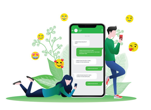 icon logo sign emoji chat happy smile smart phone app line wechat we like love kiss fun adult man boy male girl lady woman art green design media vector
