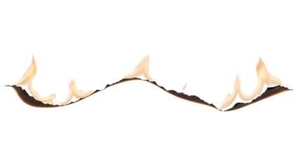 Abstract wavy line with flowing white and brown elements isolated on a transparent background image