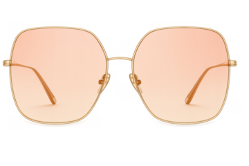 Fashionable rose gold frame sunglasses for women, offering a stylish and modern accessory with sun protection