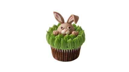Adorable Bunny Cupcake Delightful Treat Sweet Dessert Celebration Whimsical Confection Cute Rabbit Edible Art Festive Goodie Creamy Frosting Holiday Baking