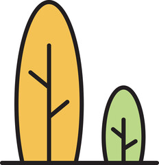 Pine Tree Icon Illustration
