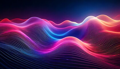 Fractal Energy Waves in Colorful Abstract Realms
