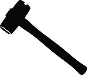Black sledgehammer silhouette