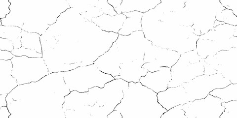 Obraz premium digital wall grunge and dust pattern surface Cracked white wall texture design element white background. 