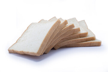 Stack of Fresh White Sliced Bread
