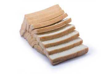 Stack of Fresh White Sliced Bread