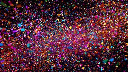 2026 New Year Confetti Burst Background 