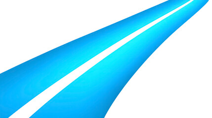 Blue abstract curved lines on transparency background, creating modern, dynamic, and futuristic design with sense of movement and energy