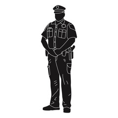 Police policeman attention