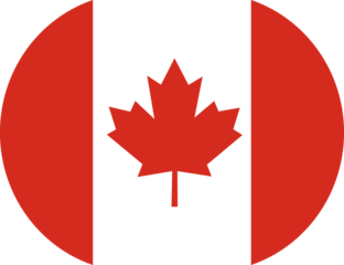 Canada Flag in High Resolution – Canadian National Flag Icon, Red Maple Leaf Symbol, Patriotic Emblem, Official Country Flag Illustration, Editorial Canada Banner PNG