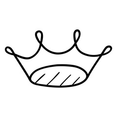 Queen crown stroke © Vexels
