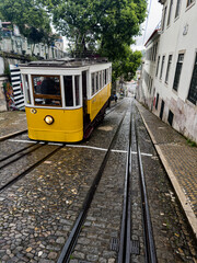 Obraz premium Elevador da Gloria, funicular railway line in Lisbon, Portugal.
