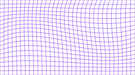 Purple warped grid pattern background, abstract wavy line mesh texture © Pixrow