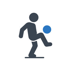 Knee Juggle Ball Control Icon