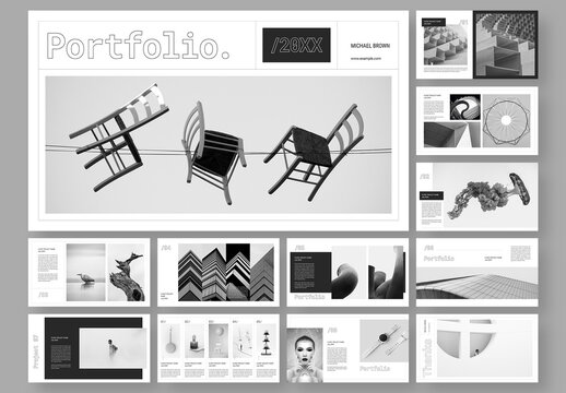 Minimal Portfolio Presentation Layout