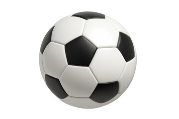 Naklejka premium Soccer ball for football game, sport equipment for match, training, and competition, transparent background