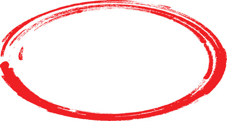 Highlight hand drawing different circles isolated on the transparent background, Handwritten red circle For marking text, numbers, marker pen, pencil, logo, hand-drawn doodle grunge circle highlights