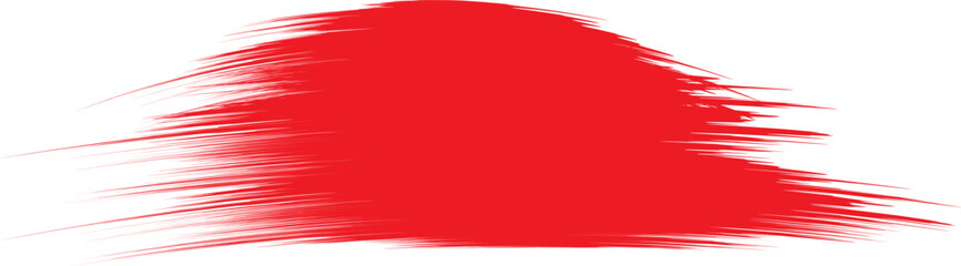 Grunge Red Circle Stamp Brush Texture, Distressed Round Ink Mark Illustration