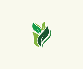 Organic Natural Leaf Logo Design