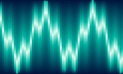 Slit-Scan Waveform Abstract Gradient Bands of Turquoise Light and Dark Teal