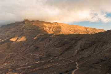 The Mirador de Cofete on Fuerteventura is a viewpoint that offers spectacular views of the wild west coast, the long Cofete beach, and the Jandía mountains