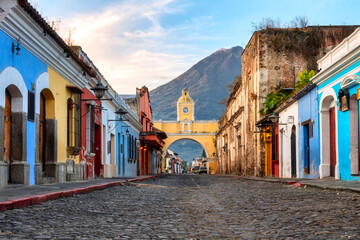The Santa Catalina arch in Antigua Guatemala city, Guatemala