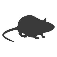 Mouse side view silhouette