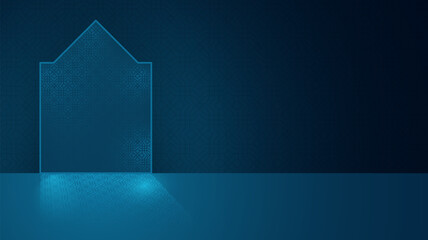 Elegant Islamic background with mosque arch shape and the shadow in light effect. Islamic holiday