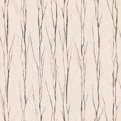 Fototapeta premium Elegant Neutral Toned Abstract Tree Branches Pattern on Light Background.