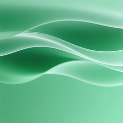 abstract green waves