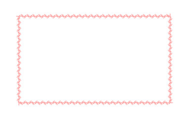 Red neon rectangle shape frame. Vivid glowing red border isolated on transparent background. Shine glow light electric red neon sign frame. Banner, Mockup, presentation, Design element, PNG