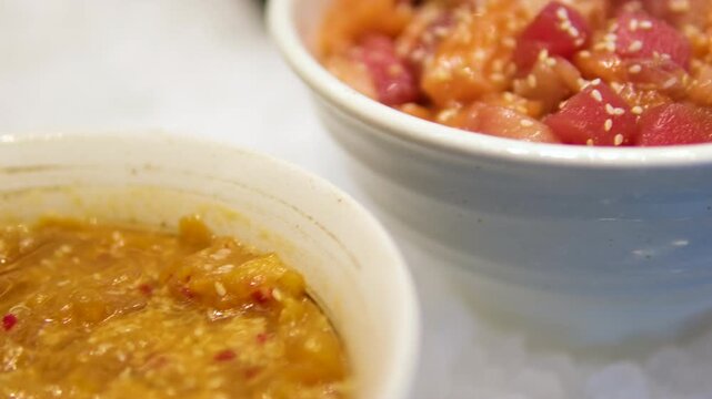 kimchi soup, Korean traditional Kimchi soup is a popular among locals in South Korea. High quality 4k footage