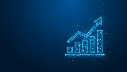 Abstract illustration of a growing bar chart with an upward-pointing arrow, representing financial growth.