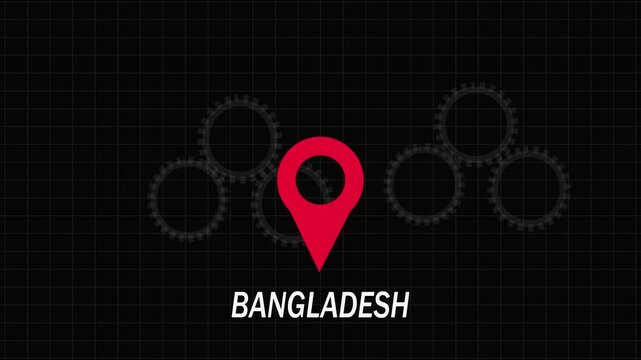 Location of the city of Bangladesh ,Location pin icon search location idea for Travel map pointer icon GPS red color location tracking icon.