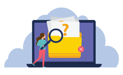 No data and Data search not found concept