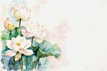 Lotus flower isolated on white background