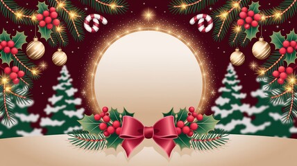 hires for Christmas background new year and presentation 16 9 size with items flower and decoration with gifts, accessories and colored balls 
