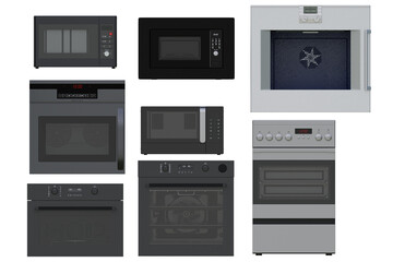 A Collection of Modern Kitchen Cooking Appliances