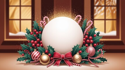 hires for Christmas background new year and presentation 16 9 size with items flower and decoration with gifts, accessories and colored balls 
