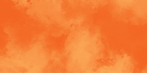 Brushed Painted Abstract Background. Brush stroked painting. abstract background for design in orange color.  2D illustration of colorful brush strokes. Decorative texture painting. 
