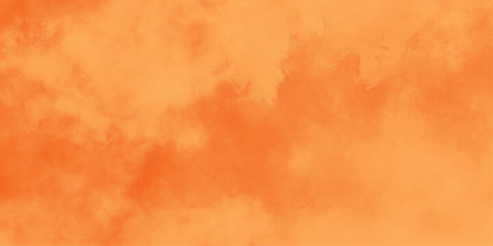 Brushed Painted Abstract Background. Brush stroked painting. abstract background for design in orange color.  2D illustration of colorful brush strokes. Decorative texture painting. 