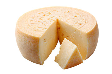 Appetizing Wheel of Cheese Displaying Freshness and Quality, Perfect for Culinary Delights and Gourmet Food Presentations