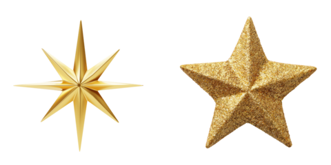 Christmas Star in Transparent background