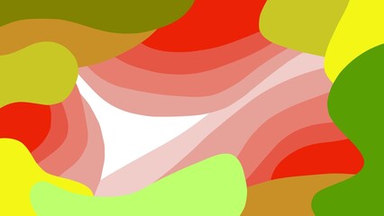 Abstract Wavy Colorful Background Design with Organic Shapes.