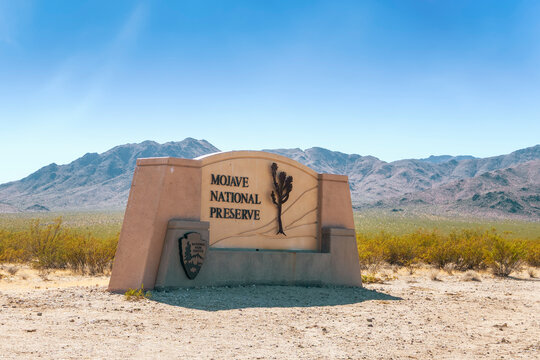 Sign at the Entrance to the Mojave National Preserve