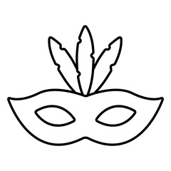 Paper cut stroke mask element